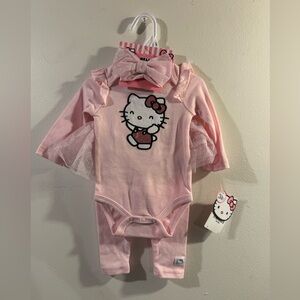 Hello Kitty Baby 3 piece set 6 months NWT